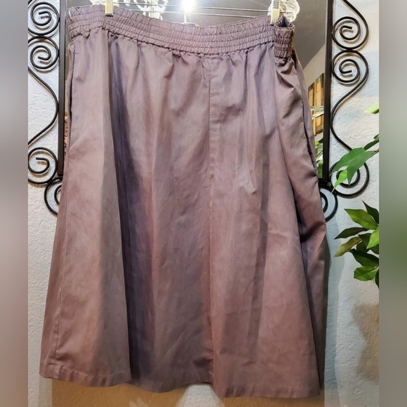 Bundle of 2 Plus size XXL- XXXL Custom Made Skirts / Gray & Velvet Pink Peach - Picture 7 of 10